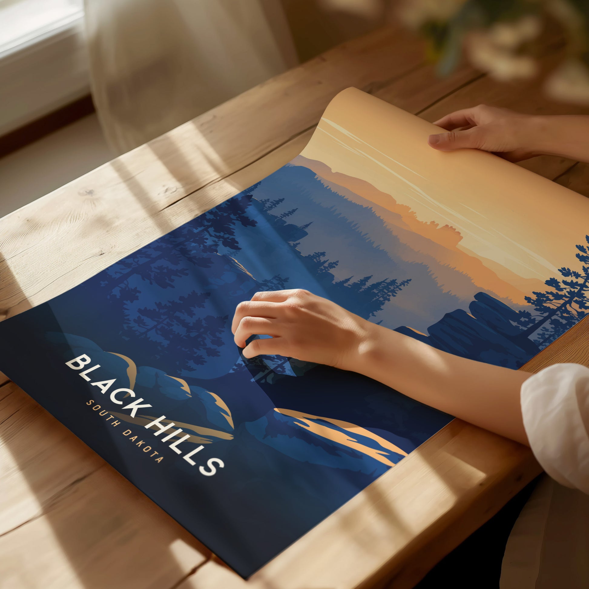 Black Hills Travel Print | South Dakota Nature Wall Art | Framed or Unframed