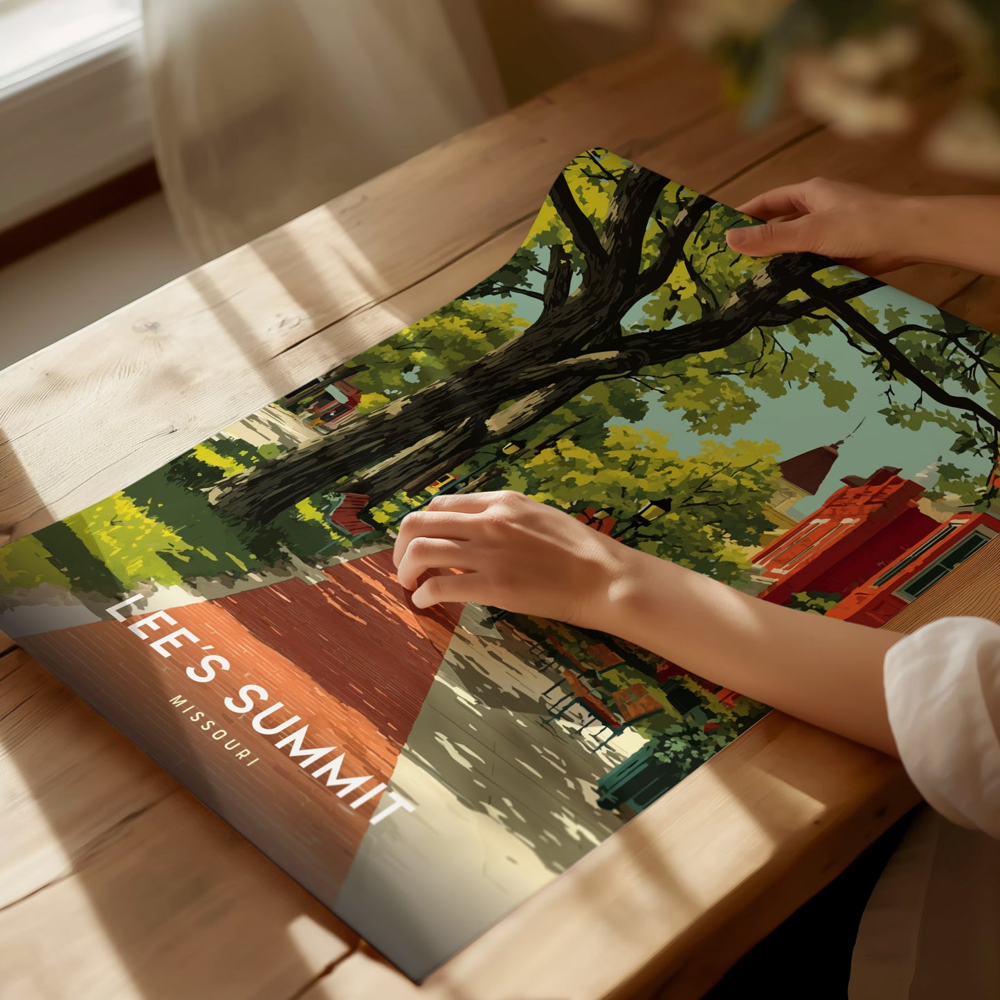 Lee's Summit Missouri Poster | Historic Downtown Wall Art Print