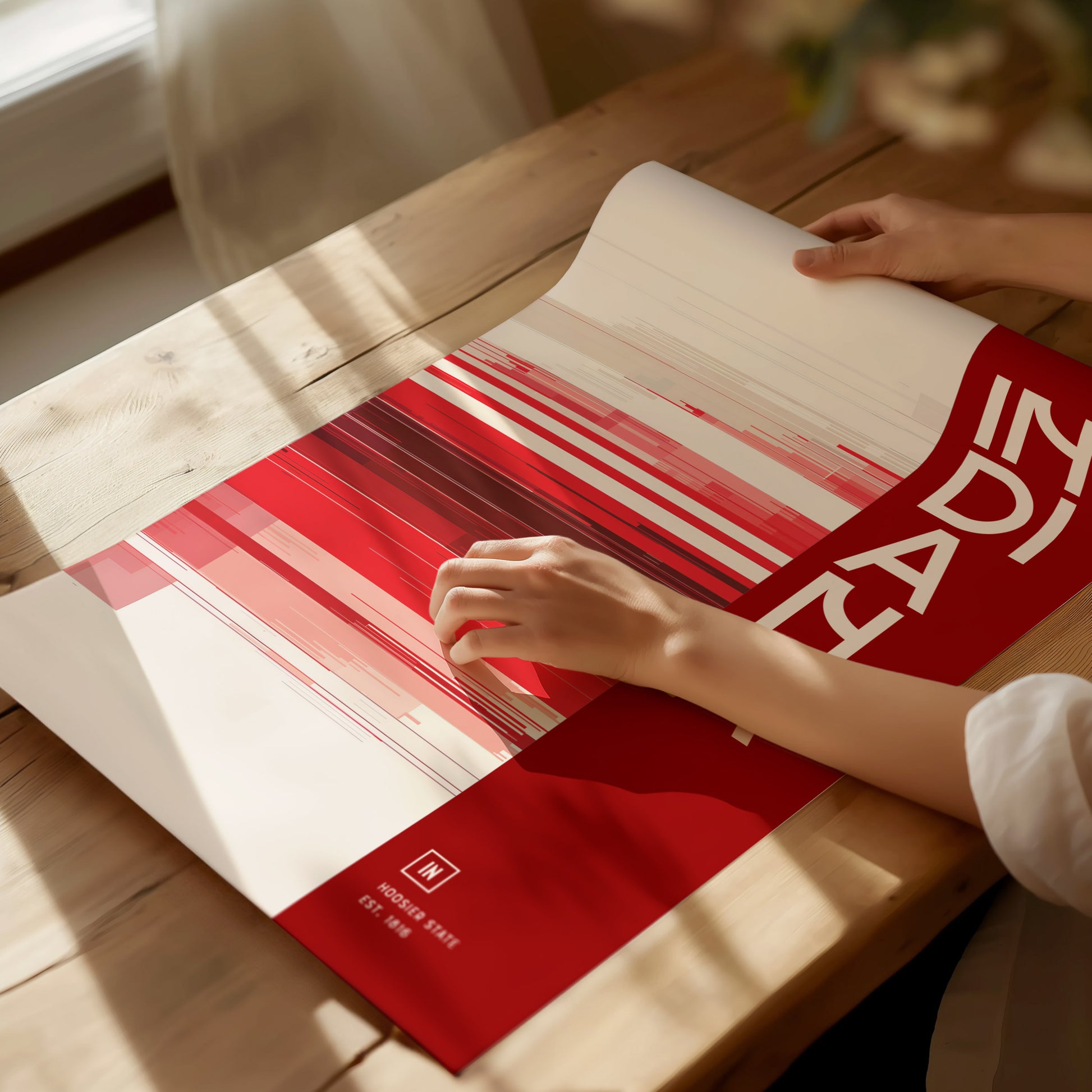 Indiana Poster | The Hoosier State Wall Art