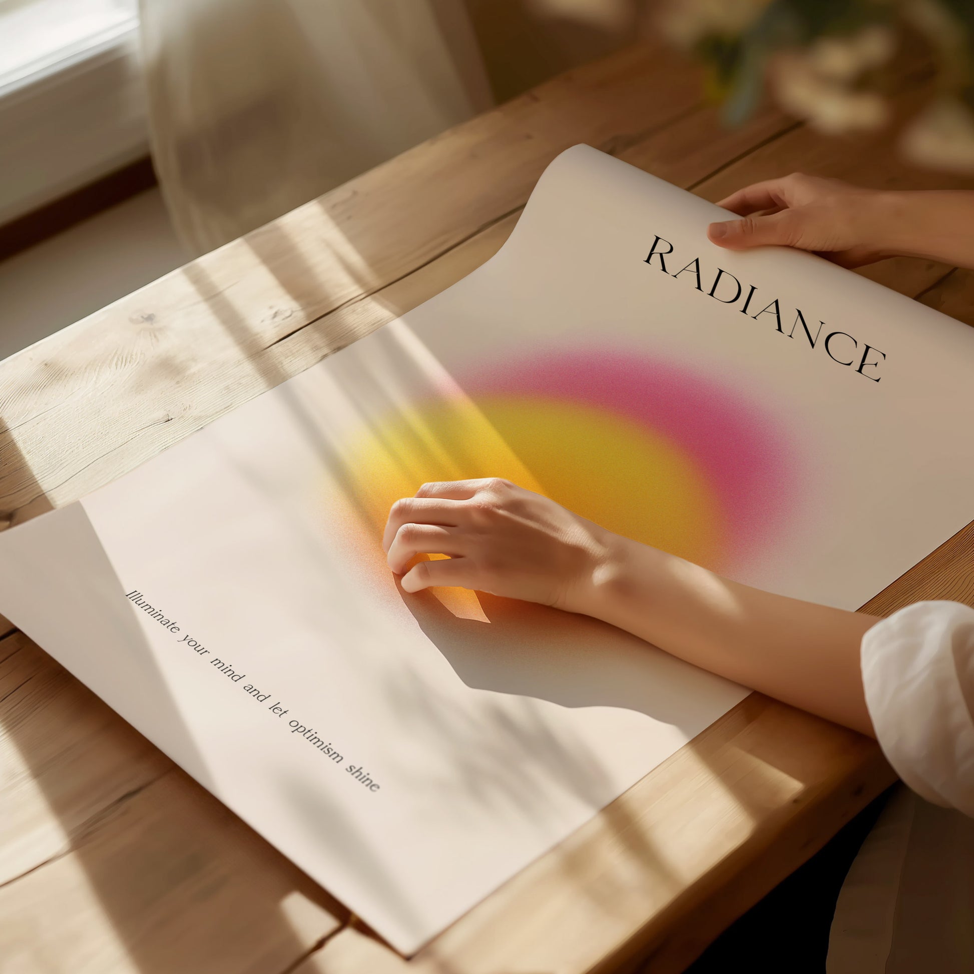 Radiance Aura Poster | Trendy Minimalist Abstract Wellness Wall Art