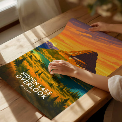 Hidden Lake Overlook Poster | Glacier National Park Montana Wall Art