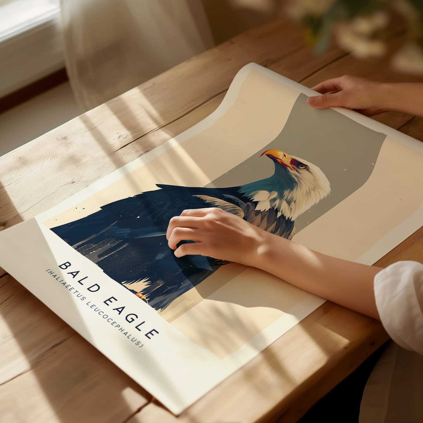 Bald Eagle Audubon Print | Bird of Prey American Wildlife Wall Art | Framed or Unframed