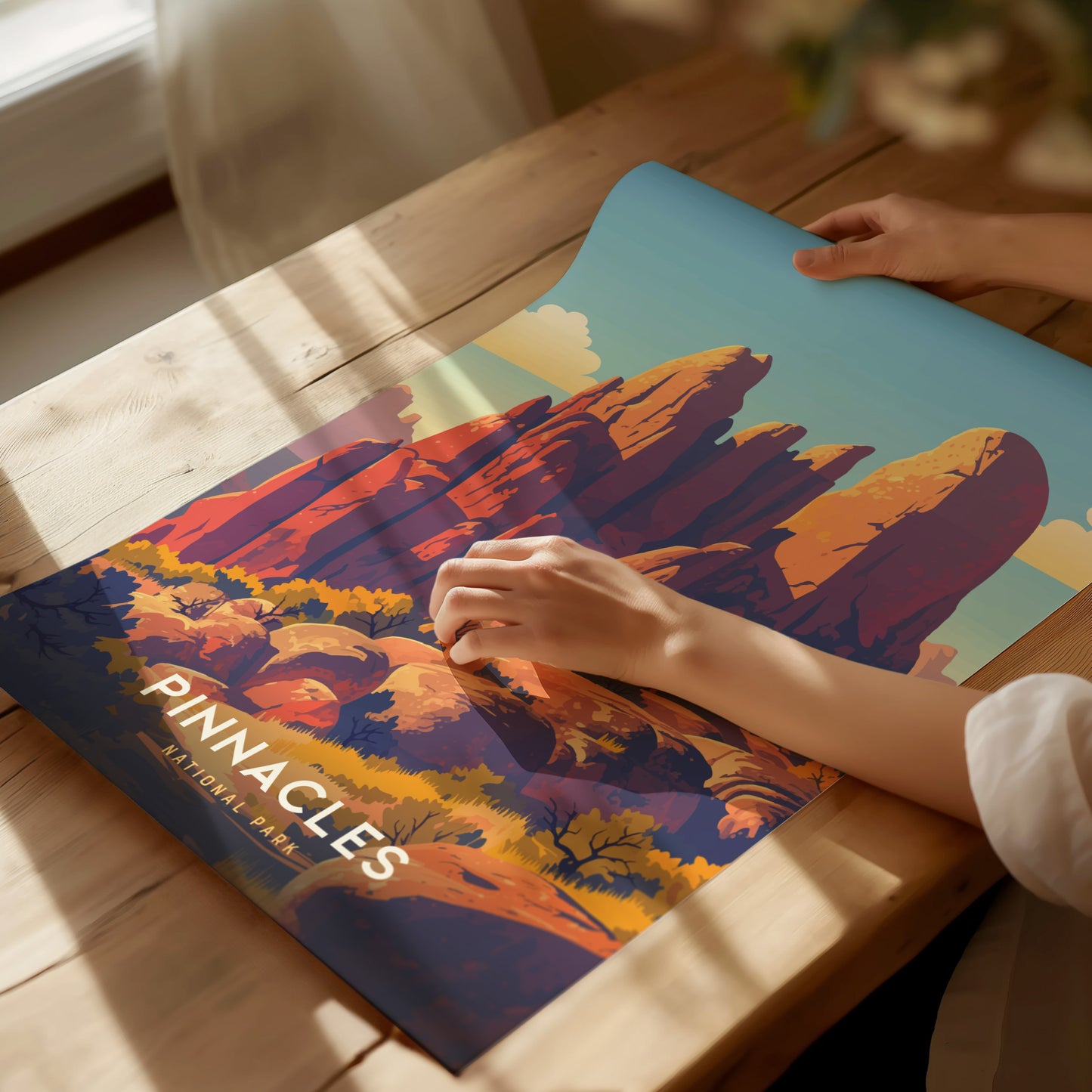 Pinnacles National Park Poster | California Rock Spires Wall Art