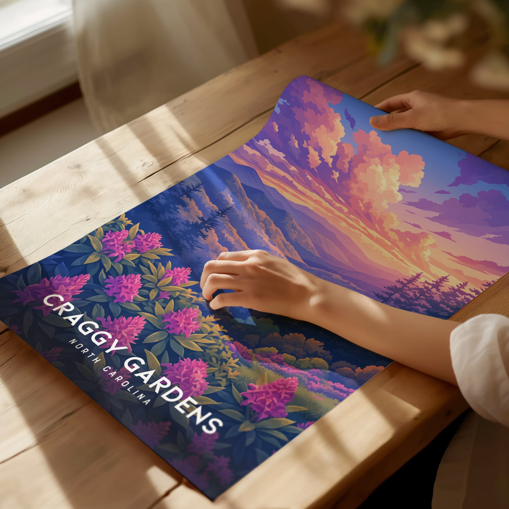 Craggy Gardens Poster | Blue Ridge Parkway North Carolina Wall Art