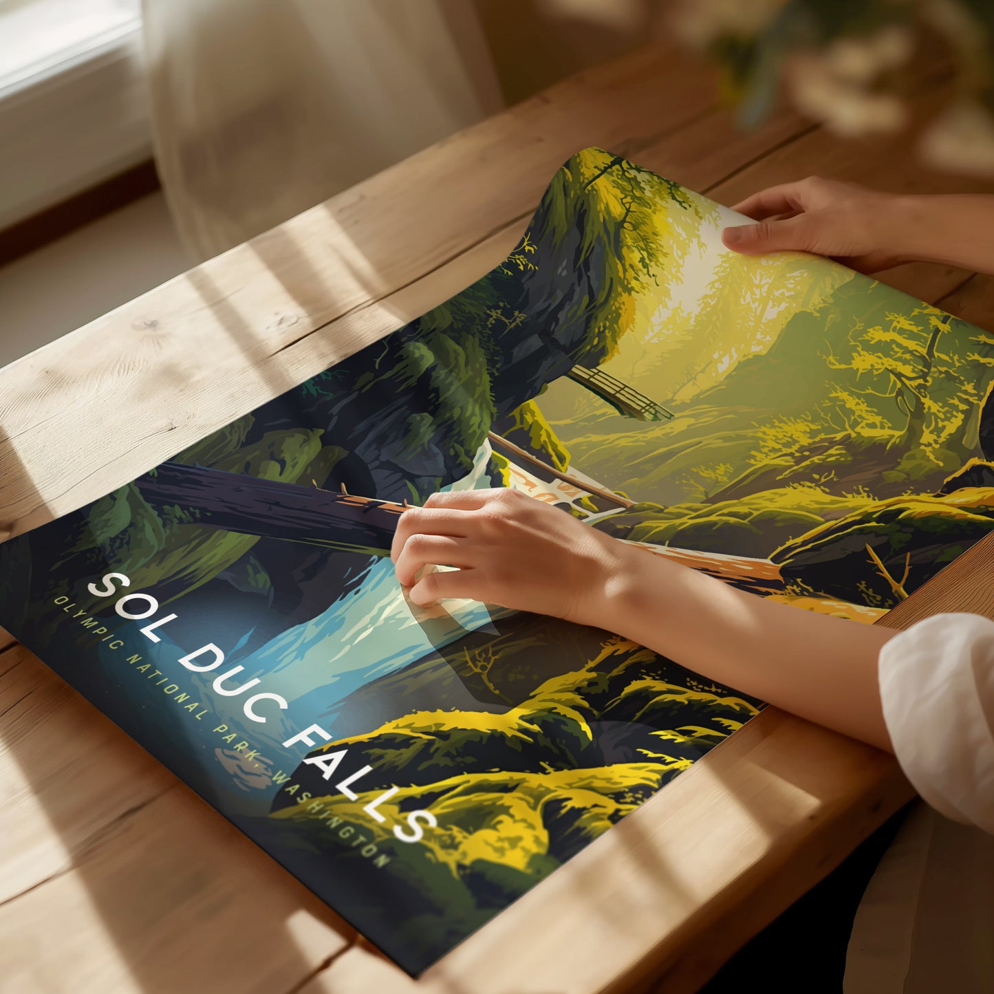 Sol Duc Falls Poster | Olympic National Park Wall Art