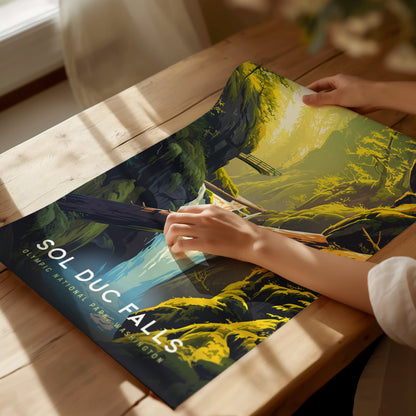 Sol Duc Falls Poster | Olympic National Park Wall Art