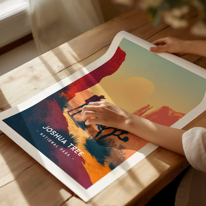 Joshua Tree National Park Poster | Minimalist Decor Series Wall Art