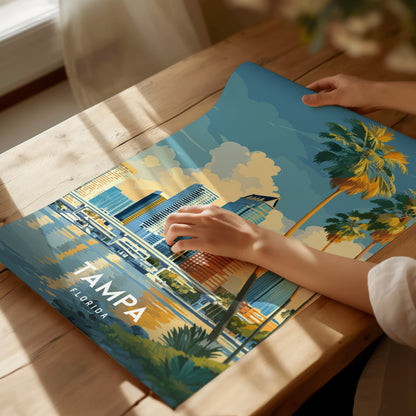 Tampa Poster | Florida Skyline Art | Gulf Coast City Wall Decor