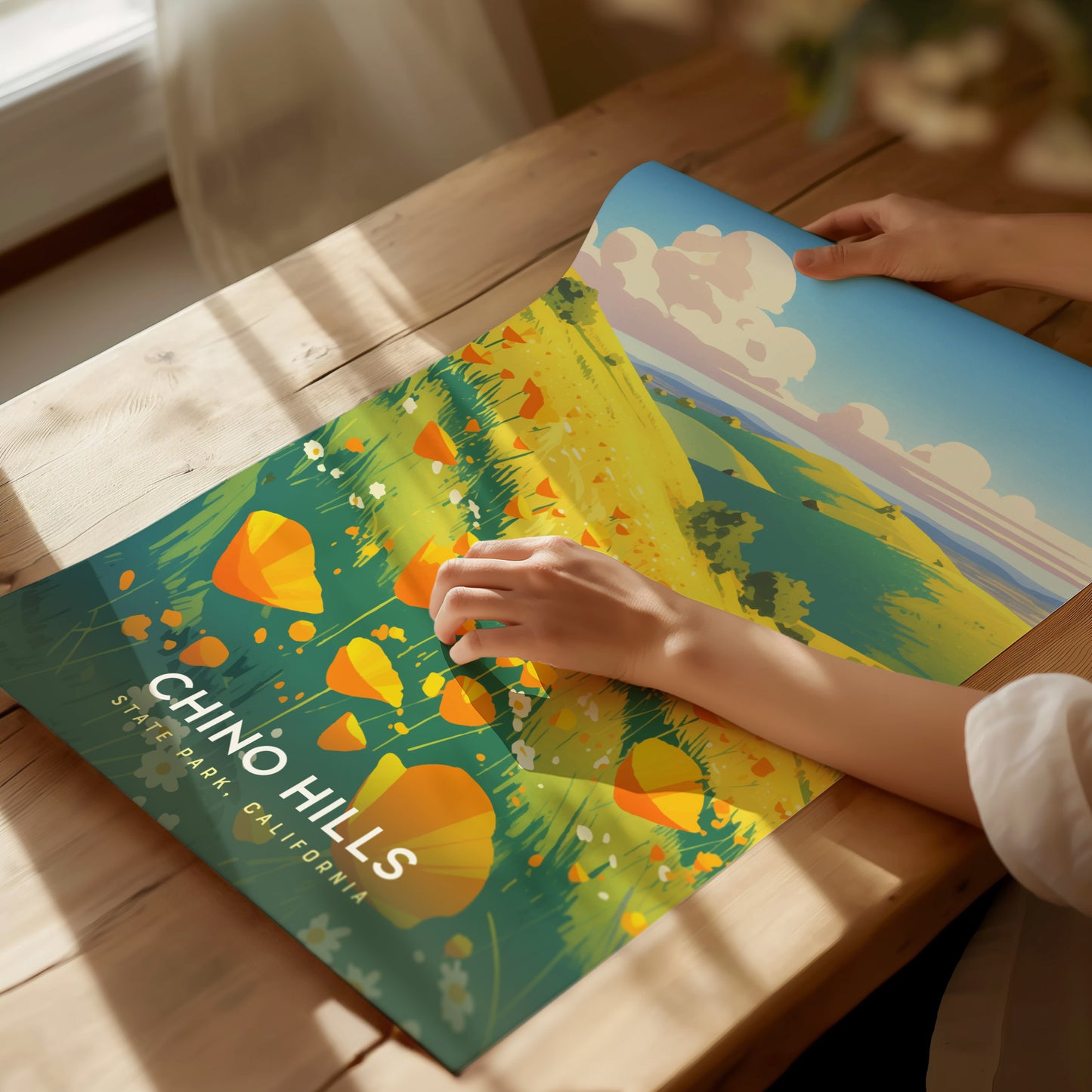 Chino Hills State Park Poster | California Wildflowers Wall Art | Framed or Unframed