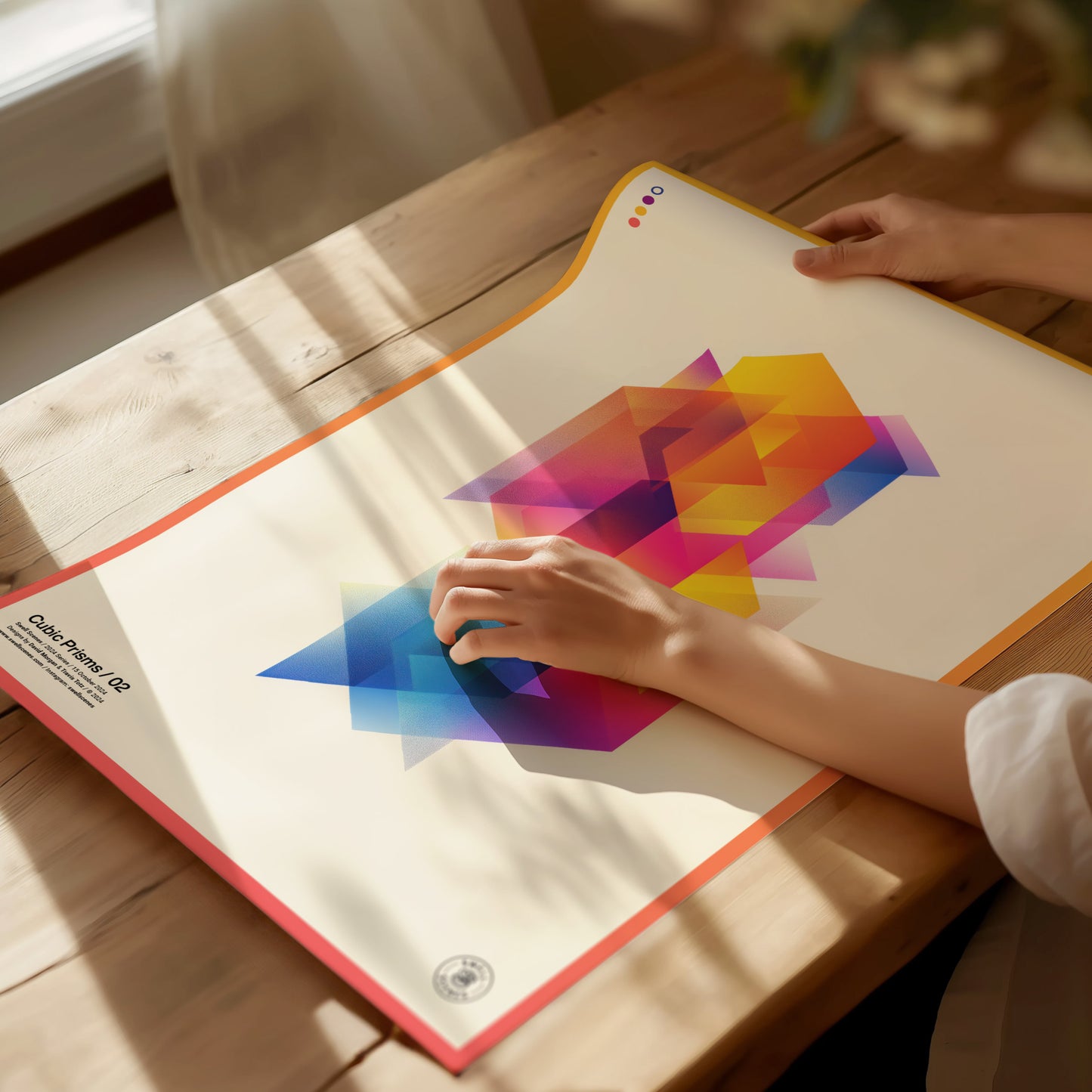 Cubic Prisms / 02 | Modern Abstract Poster | Geometric Wall Art | Framed or Unframed