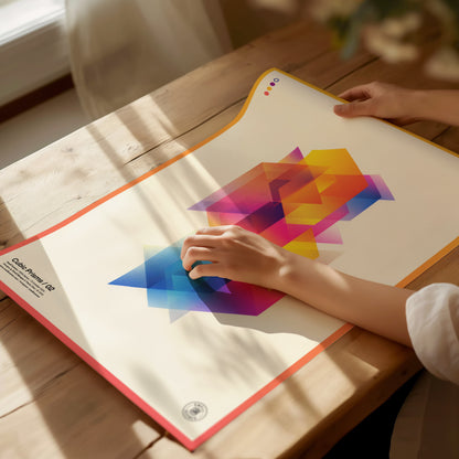 Cubic Prisms / 02 | Modern Abstract Poster | Geometric Wall Art | Framed or Unframed