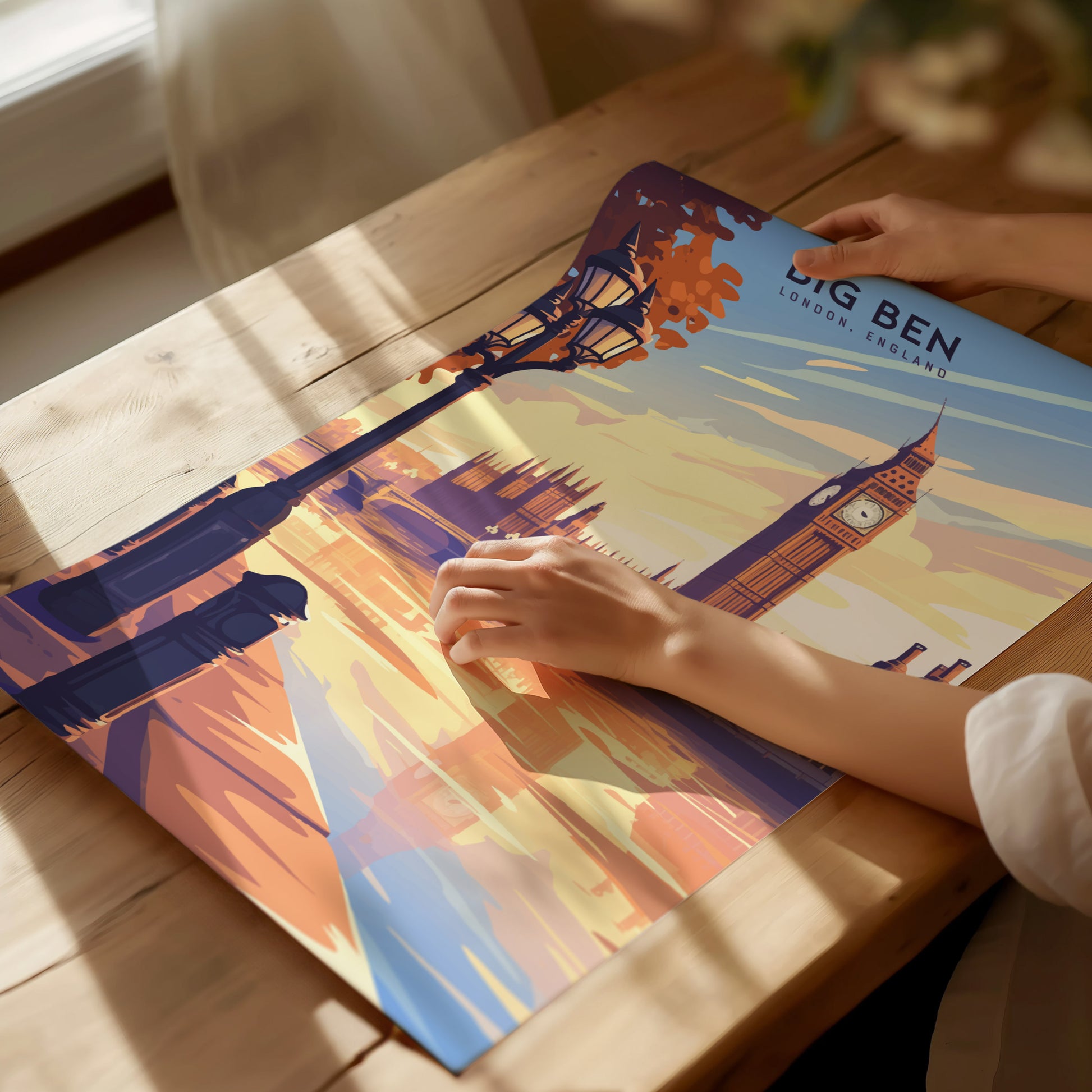 Big Ben London Poster | UK England Travel Wall Art