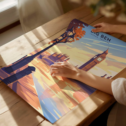 Big Ben London Poster | UK England Travel Wall Art