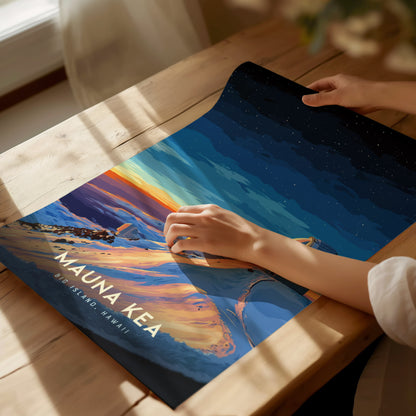 Mauna Kea Observatories Poster | Big Island Hawaii Wall Art