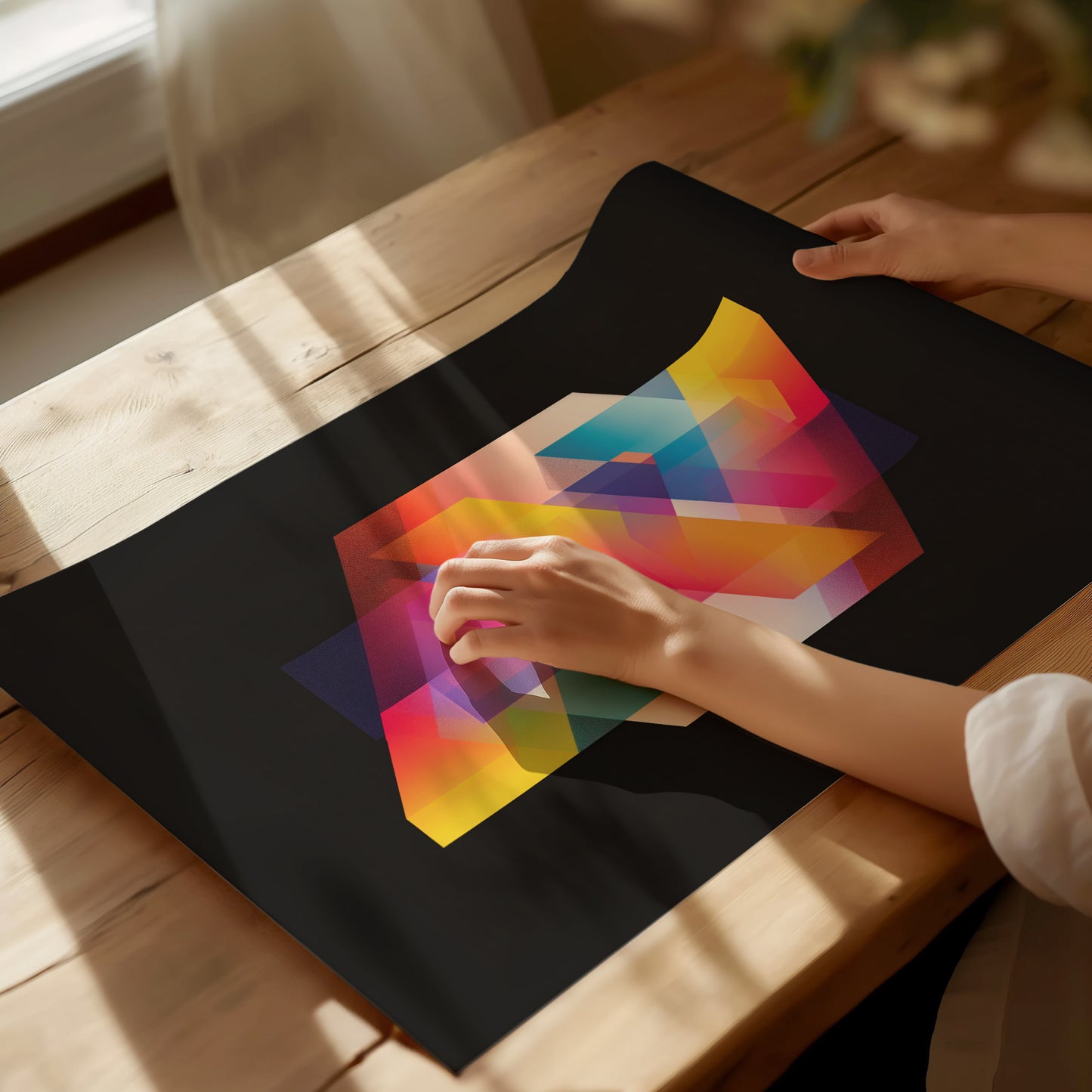 Neon Light Art Print | Ethereal Retro 80s Glow Poster