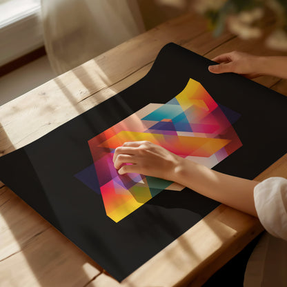 Neon Light Art Print | Ethereal Retro 80s Glow Poster