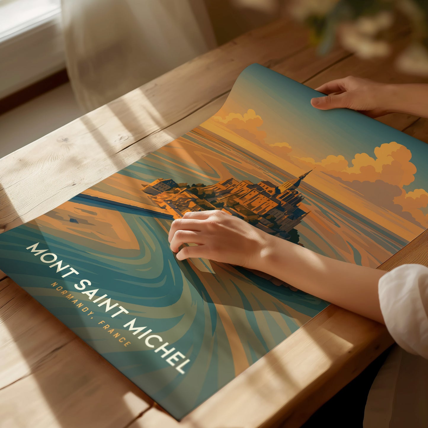 Mont-Saint-Michel Poster | Normandy France Wall Art