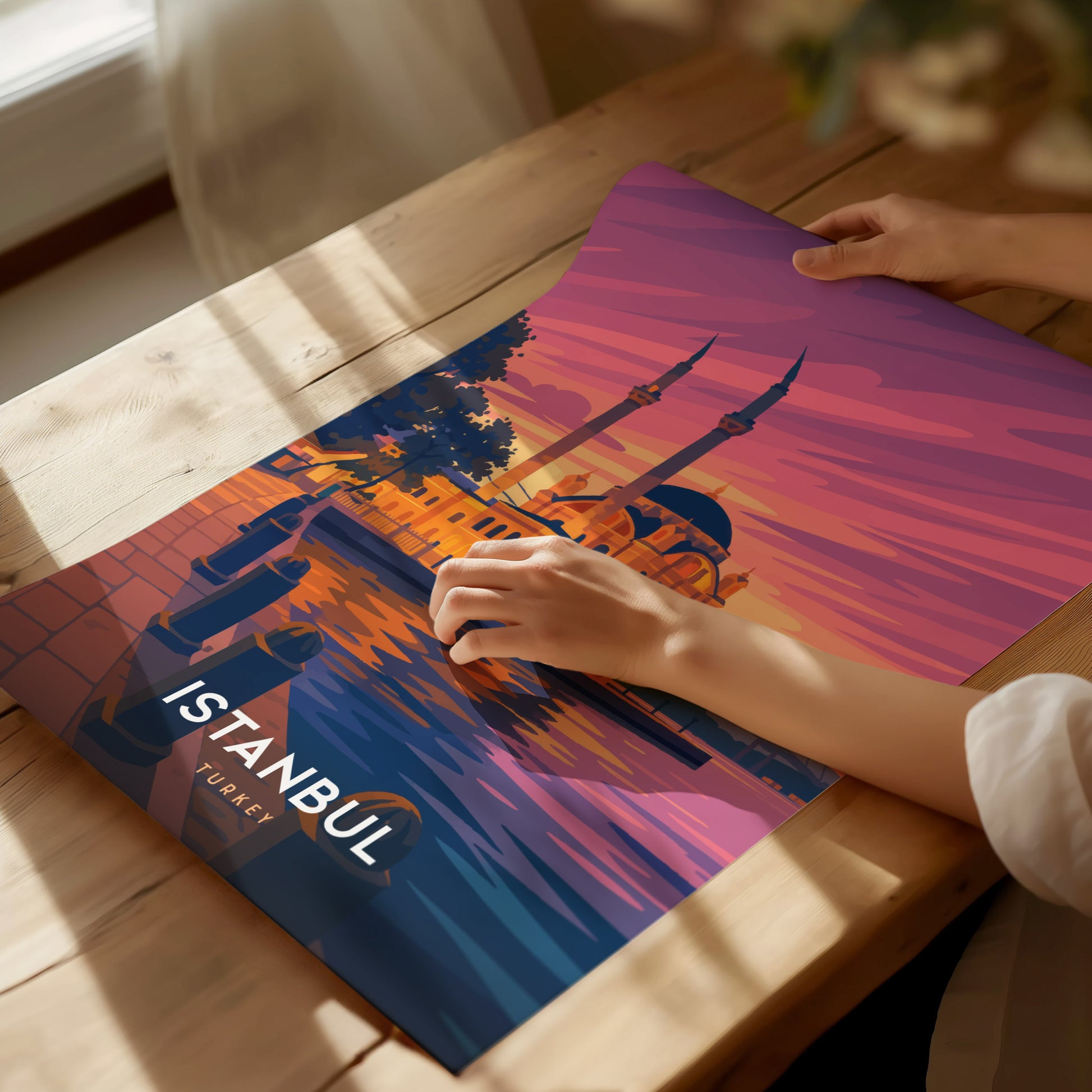 Ortakoy Mosque Istanbul Poster | Bosphorus Bridge Wall Art