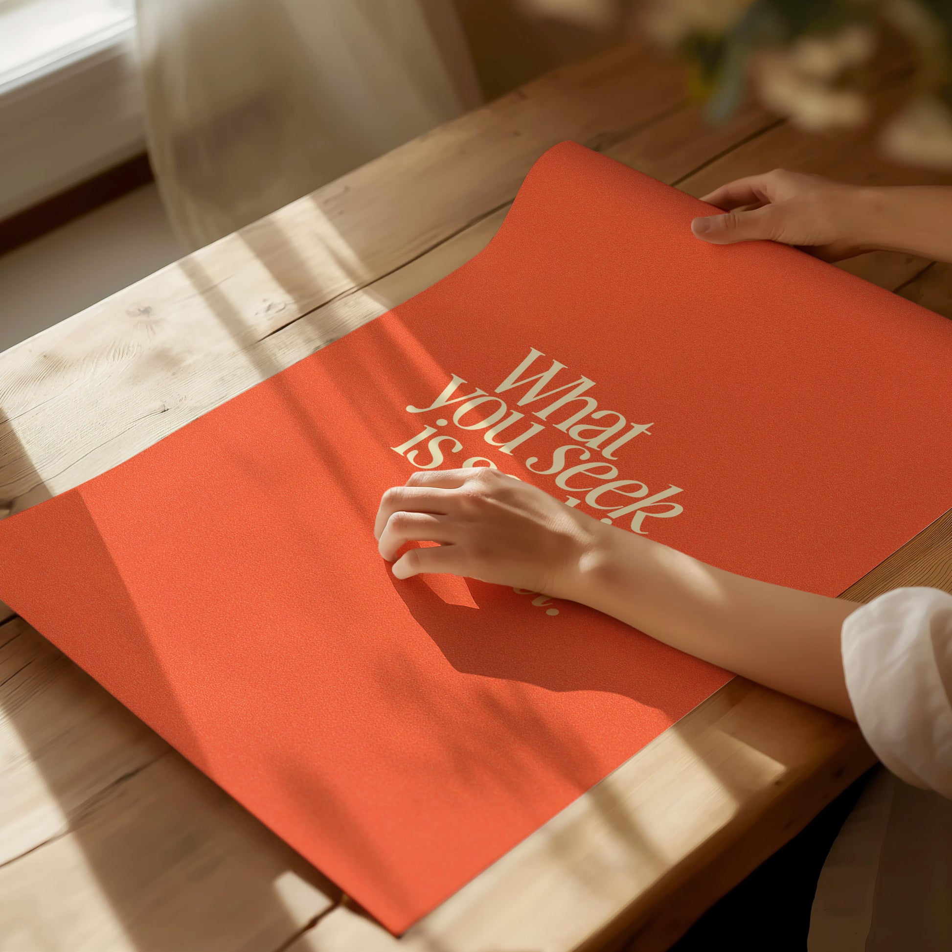 What You Seek Poster | Inspirational Quote Typography Wall Art Gift