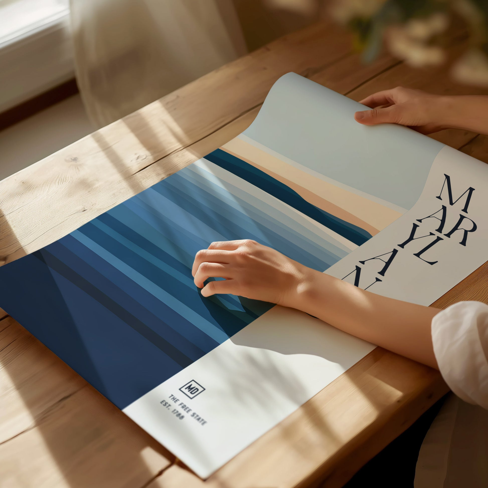 Maryland Poster | The Free State Minimalist Wall Art