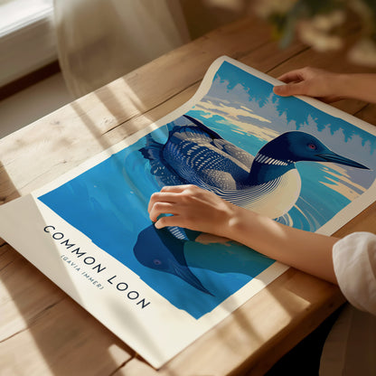 Common Loon Poster | Minnesota State Bird Wall Art | Framed or Unframed
