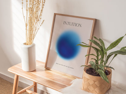 Intuition Aura Poster | Minimalist Wall Art for Mindfulness & Personal Reflection