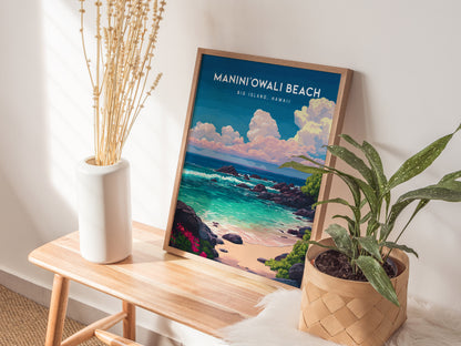 Maniniowali Beach Poster | Kua Bay Big Island Hawaii Wall Art