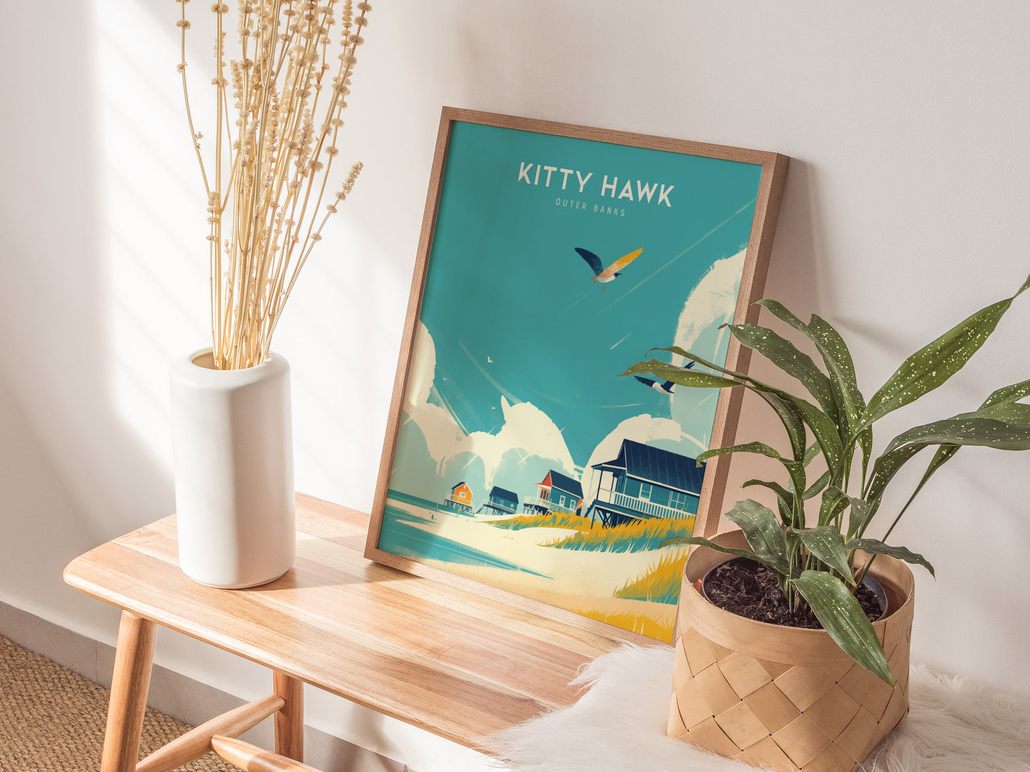 Kitty Hawk Poster | Outer Banks North Carolina Coastal Wall Art