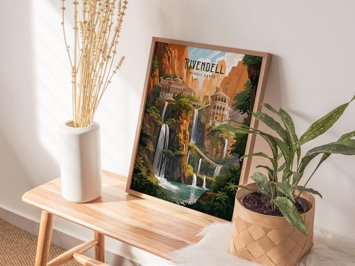 Rivendell LOTR Poster | Middle-earth Elvish Wall Art
