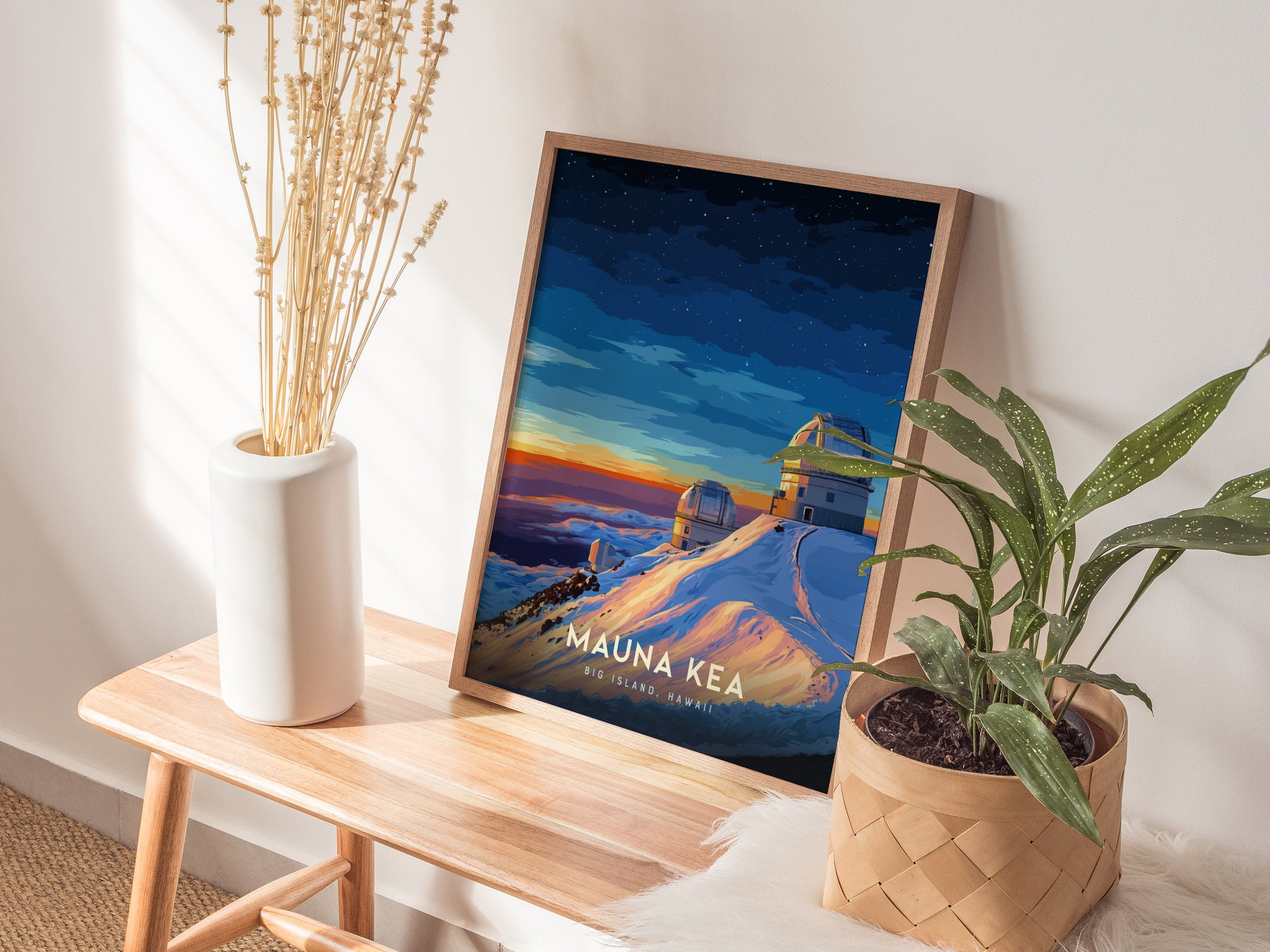 Mauna Kea Observatories Poster | Big Island Hawaii Wall Art