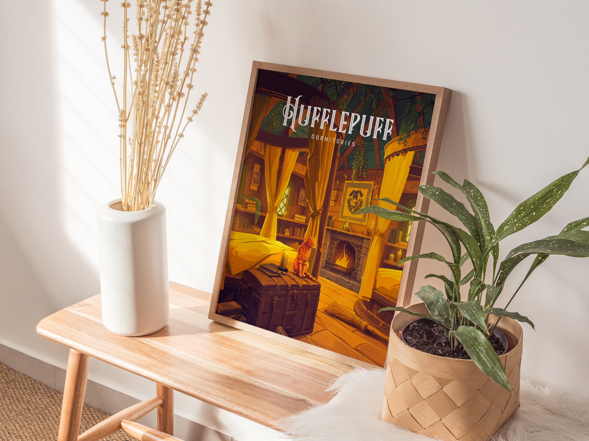 Hufflepuff Dormitories Poster | Hogwarts Castle Harry Potter Fan Art