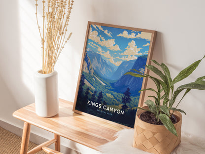 Kings Canyon National Park Poster | California Wall Art Print