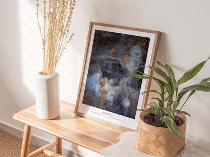 Superbubble Poster | N44 · Large Magellanic Cloud | NASA N44 Large Magellanic Cloud Astronomy Print — styled in a modern inte