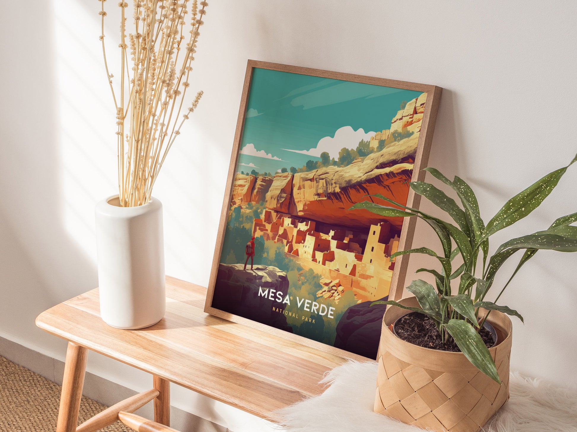 Mesa Verde National Park Poster | Colorado Cliff Dwellings Wall Art