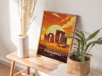 Stonehenge Travel Print | UK England Monoliths Wall Art