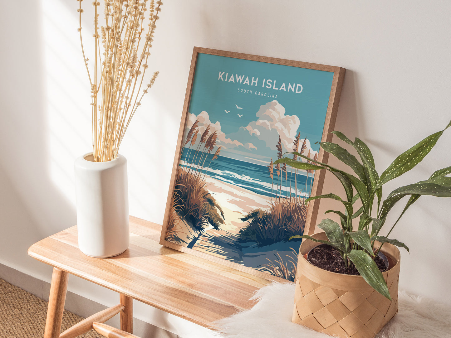Kiawah Island Beach Poster | South Carolina Coastal Wall Art