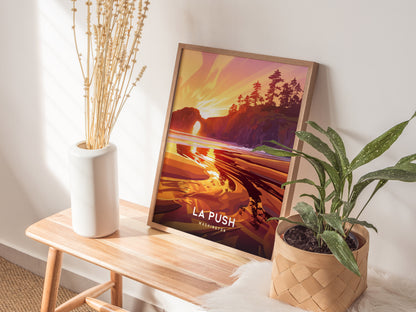 La Push Poster | Washington Olympic Coast Sea Stacks Wall Art