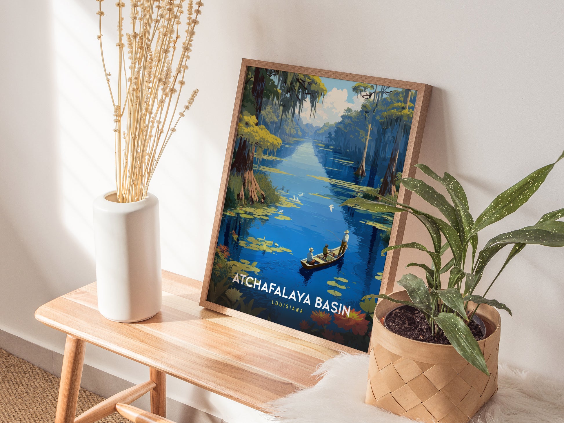 Atchafalaya Basin Poster | Louisiana Bayou Swamp Nature Wall Art