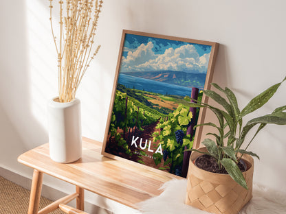 Kula Vineyard Poster | Upcountry Maui Hawaii Wall Art