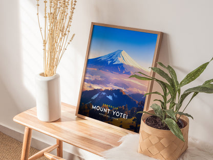 Mount Yotei Poster | Hokkaido Japan Mountain Wall Art