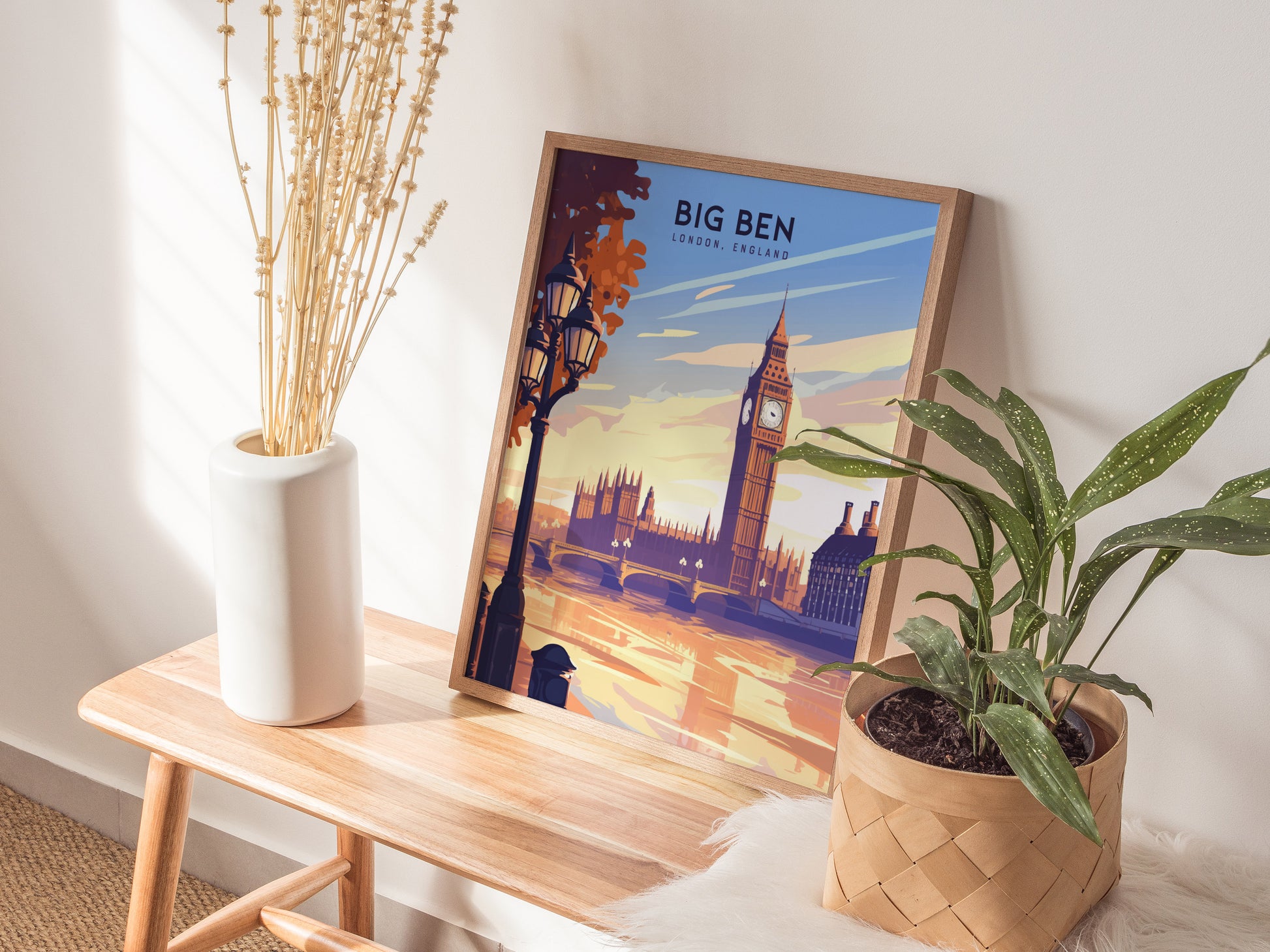 Big Ben London Poster | UK England Travel Wall Art