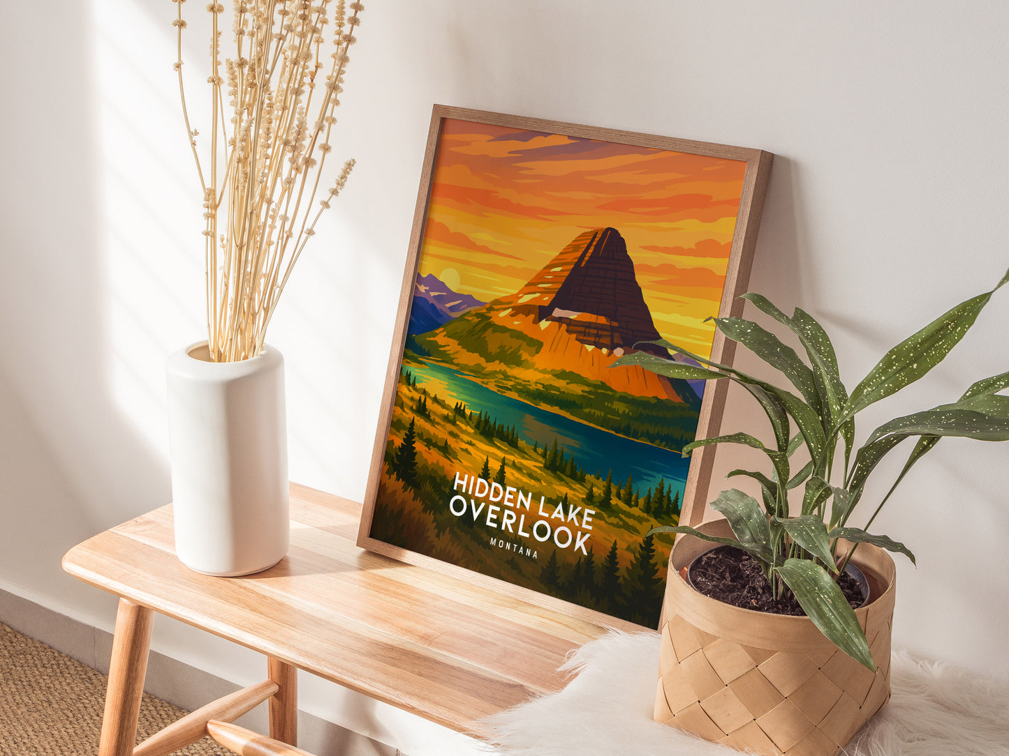 Hidden Lake Overlook Poster | Glacier National Park Montana Wall Art