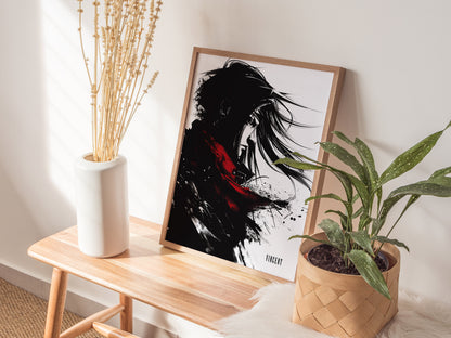 Vincent FF7 Poster | Final Fantasy VII Art | Framed or Unframed