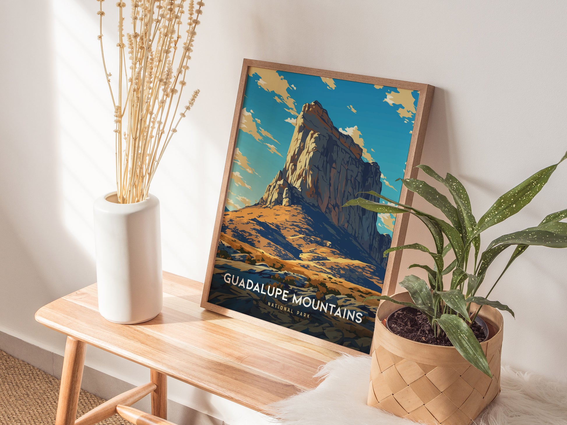 Guadalupe Mountains Poster | Texas National Park Landscape Wall Art