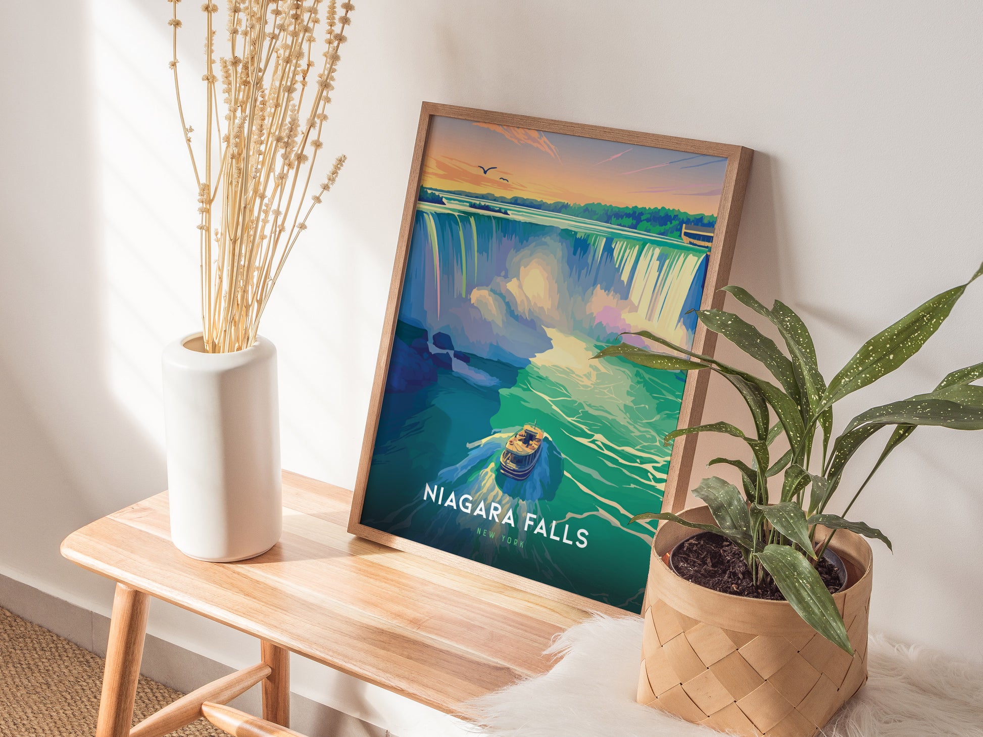 Niagara Falls New York Poster | American Falls Wall Art Print