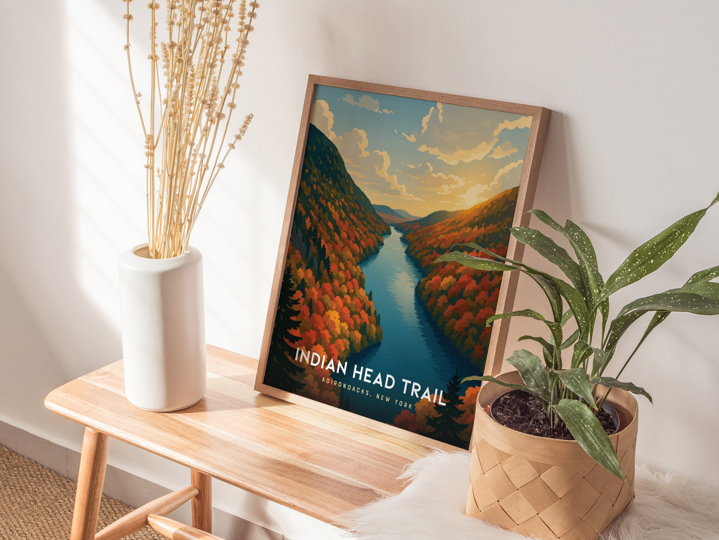 Indian Head Trail Poster | Adirondacks New York Wall Art