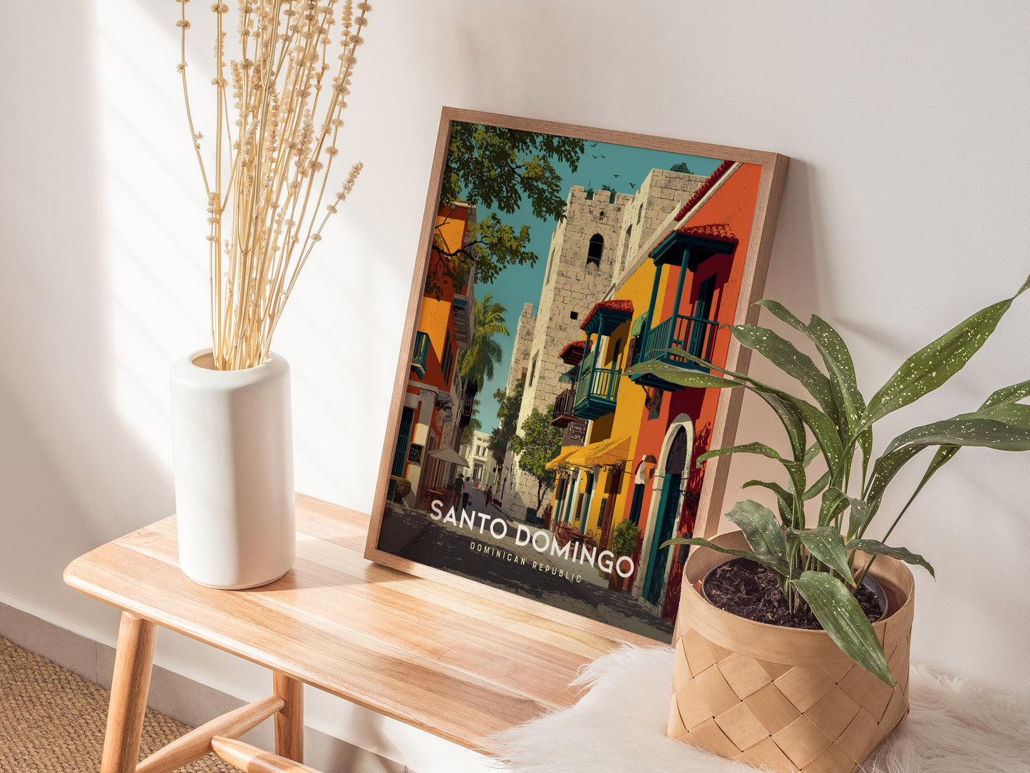 Santo Domingo Poster | Dominican Republic Art | Colonial Zone Decor