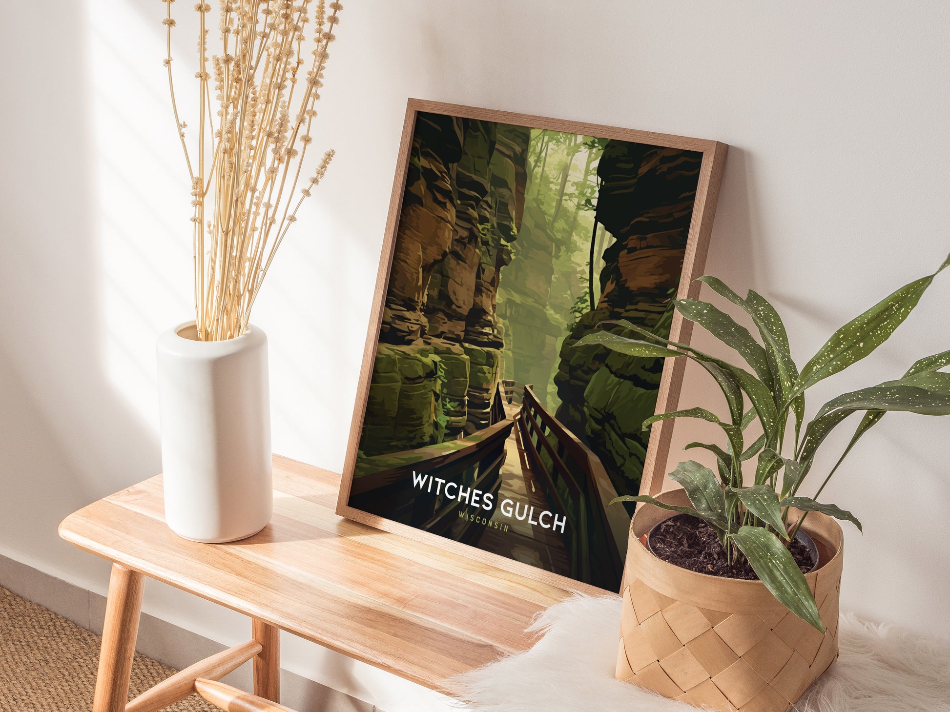 Witches Gulch Poster | Wisconsin Dells Forest Nature Wall Art