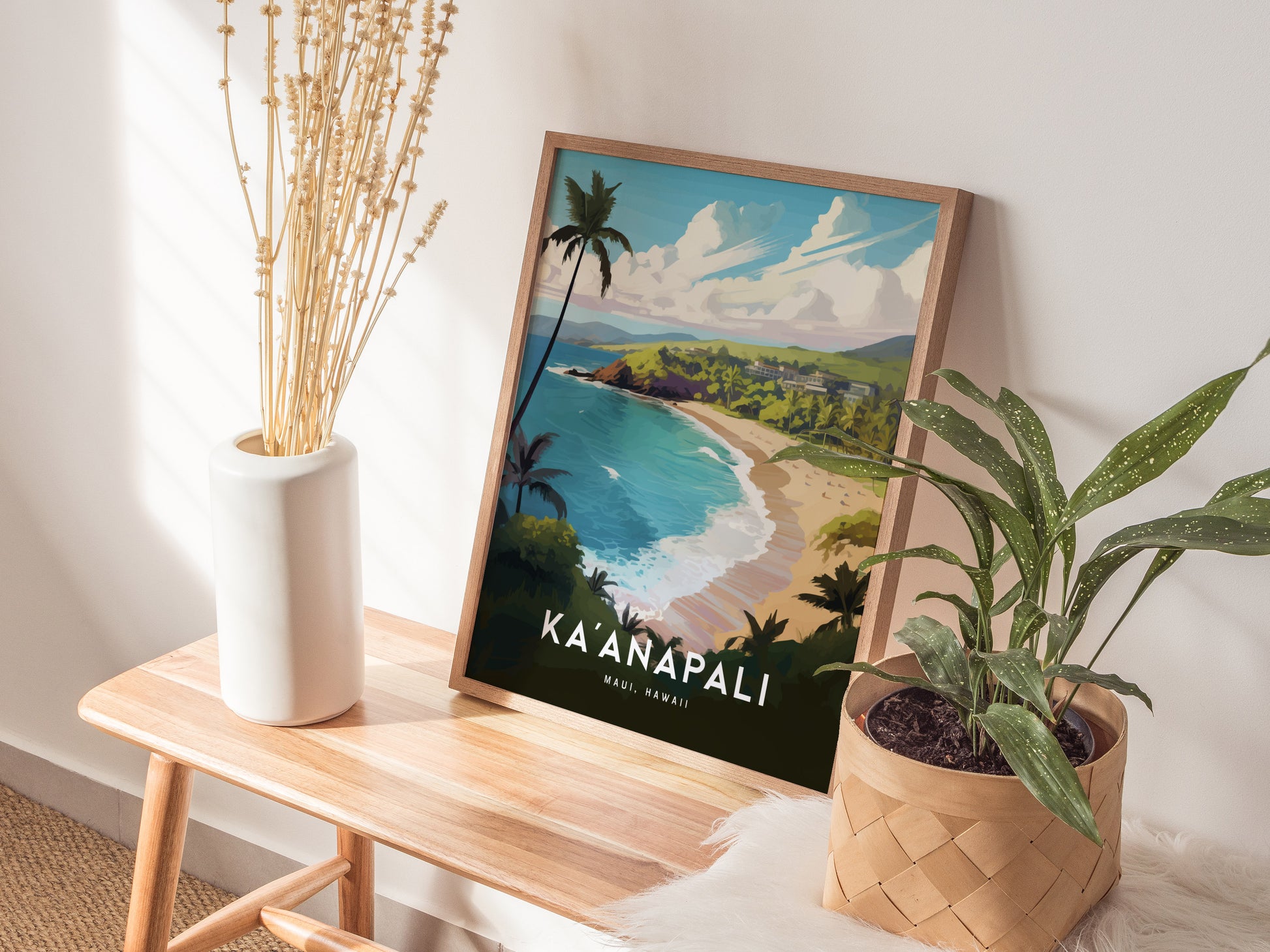 Kaanapali Beach Poster | Lahaina West Maui Wall Art
