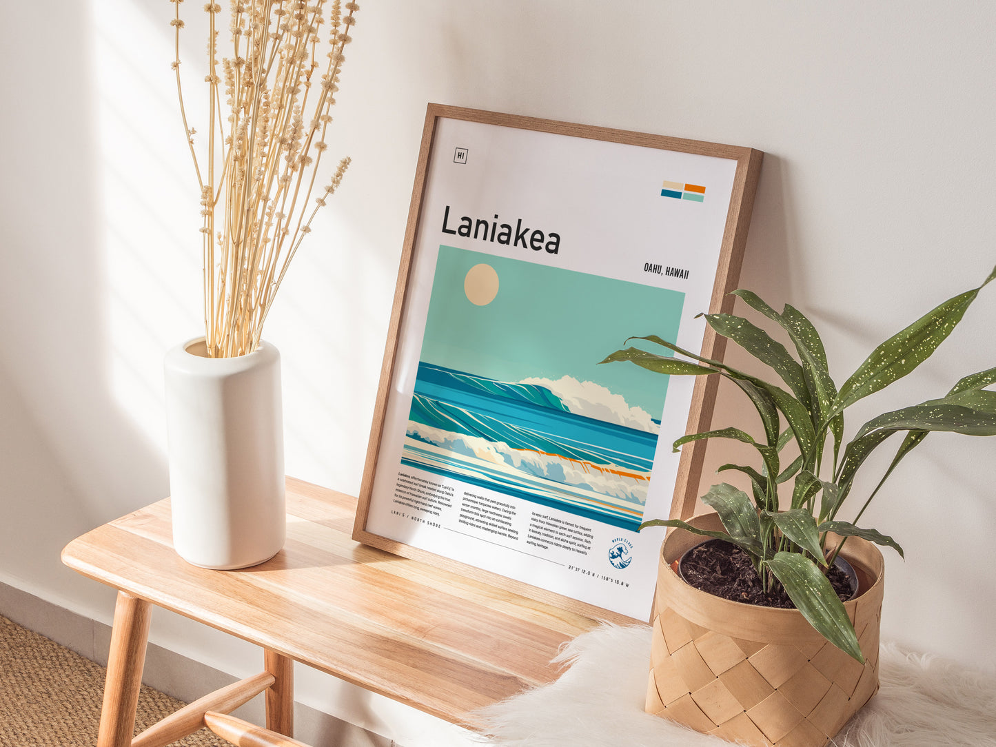 Laniakea North Shore Poster | Oahu Hawaii Surf Spot Wall Art